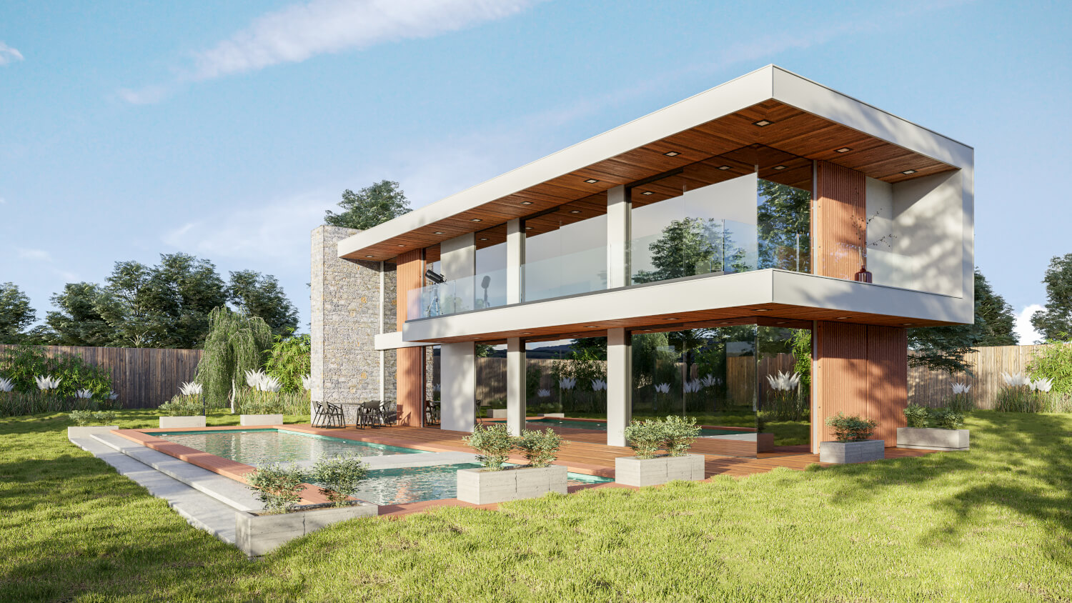 Wintry Mountain Landscape